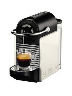 Nespresso Pixie Clips Coffee Machine By Magimix - White And Neon Coral